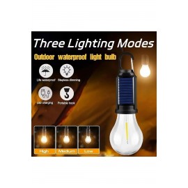 Solar USB Şarjlı LED Ampül | Kamp ve Bahçe Işığı Kumandalı