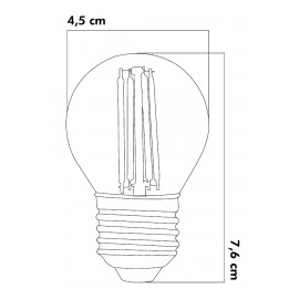 G45 Rustik Ampul Beyaz