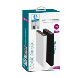 10.000mAh LCD Ekranlı 22.5W PD Powerbank