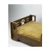 Petybed Ahşap Dekoratif Ve Demonte Süngerli Welsoft Kedi Köpek Yatağı 50x40 Cm - Kahverengi