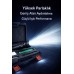Yüksek Lümen Zoomlu Şarjlı Güçlü El Feneri 80w 8000 Lm 18000 Mah Powerbank Özellikli Büyük Fener - Siyah