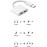 Type C To Type C Kulaklık Hızlı Şarj Giriş Çevirici Çoklayıcı Çoğaltıcı Splitter Adaptör - Beyaz
