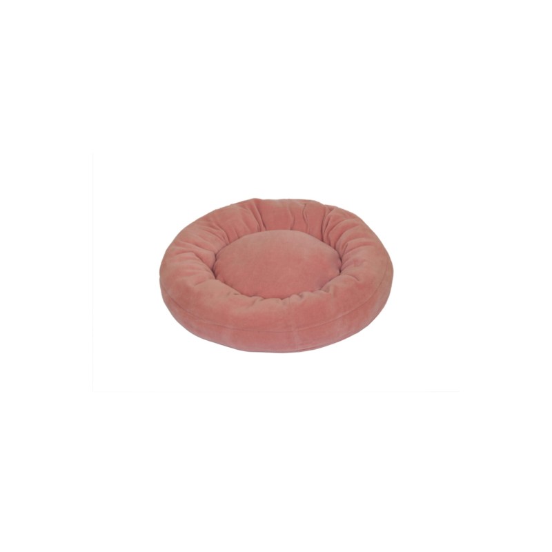 Pembe Polar Simit Kedi Ve Köpek Yatağı 50 Çap Simit Yatak