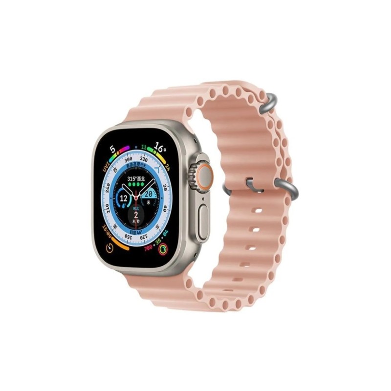 Watch Uyumlu Kordon 49/45mm 44mm 42mm Watch Ultra-watch 8/7/6/5/4/3/2/1-dt8 Ultra-w58-dt8 Max - Rose
