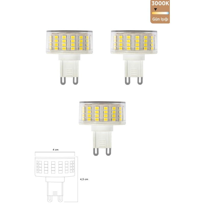 Smd Led Ampul G9 9w 3000k Erd-270