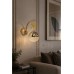 Duvar Apliği Led Gold Modern Küre Tasarım 3 Renkli Dekoratif Şık Aydınlatma Modeli - Altın