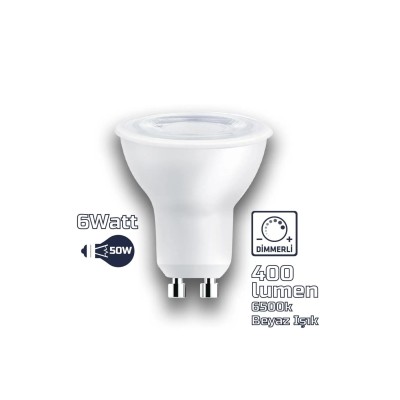 Gu10 220v 6w 6500k Cob Led Ampul