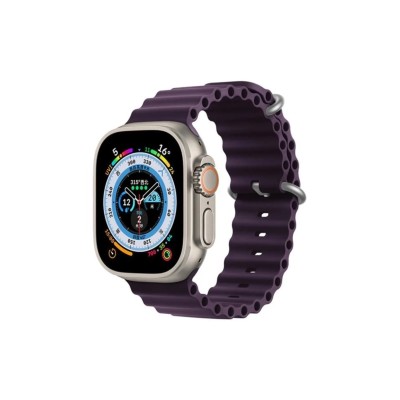 Watch Uyumlu Ocean Kordon 49/45mm 44mm 42mm Watch Ultra-watch 8/7/6/5/4/3/2/1-dt8 Ultra-w58-dt8 Max - Vine Red