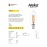 10'lu Led Filament Rustik Ampul 6w E14 3000k