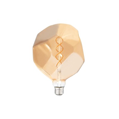Kaya Şeklinde Çok Modern Ve Çok Şık 4w E27 Duy 2200k Bal Cam Led Ampül Özel Tasarım Led Ampül