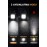 Mini Cob Led El Feneri Çok Amaçlı Şarjlı Acil Durum Işığı Anahtarlık Cep Feneri Kamp Lambası - Siyah