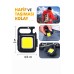 Mini Cob Led El Feneri Çok Amaçlı Şarjlı Acil Durum Işığı Anahtarlık Cep Feneri Kamp Lambası - Siyah