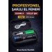 Şarjlı Avcı Tipi Led El Feneri 30w 3000 Lümen 8000 Mah Li-ion Bataryalı Taşıma Çantalı Güçlü - Siyah