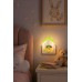 Yeşil Led Gece Lambası Priz Tipi Çocuk Odası Dekoratif Ev Tasarımlı Beyaz Işık