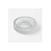 Kristal Lüks Cam Küllük 14cm - Beyaz