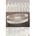 Kristal Lüks Cam Küllük 14cm - Beyaz