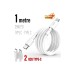 25w Hızlı Type-c Şarj Kablosu Çift Taraflı Type-c To Type-c 25w Pd Şarj Kablo 1metre - Beyaz