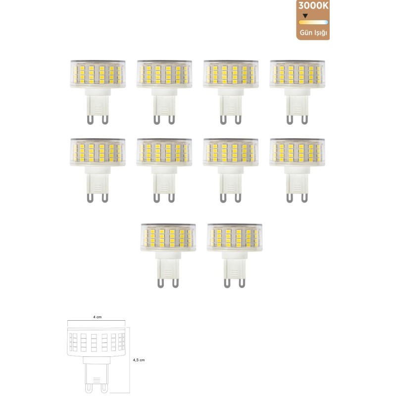 Smd Led Ampul G9 9w 3000k Erd-270