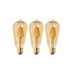 Rustik Led Ampul 3lü Eko Paket Amber E27 Duy Armut Tipi St64 Dekoratif Aydınlatma Tasarruflu Ampül