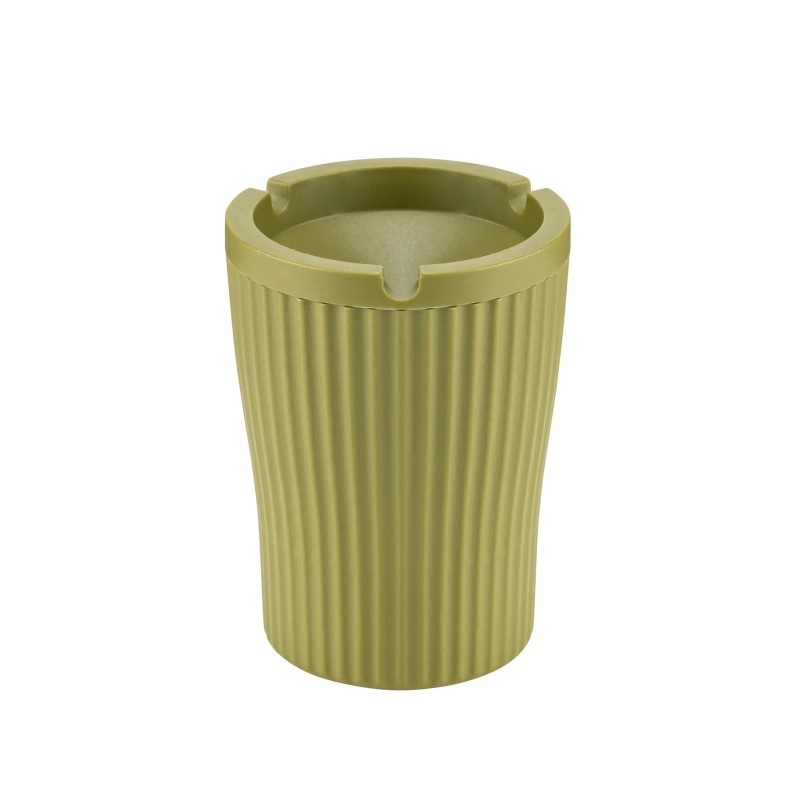 Kokusuz Küllük Plastik Kokusuz Yanmaz Küllük Yeni Modern Tasarım Küllük Şık Dekoratif Küllük - Yeşil