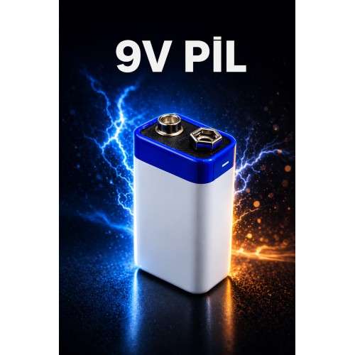 Aplikler İçin 9v Pil Çinko Karbon 9 Volt Güçlü Enerji Elektronik Cihazlar İçin Kaliteli Pil