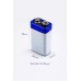 Aplikler İçin 9v Pil Çinko Karbon 9 Volt Güçlü Enerji Elektronik Cihazlar İçin Kaliteli Pil