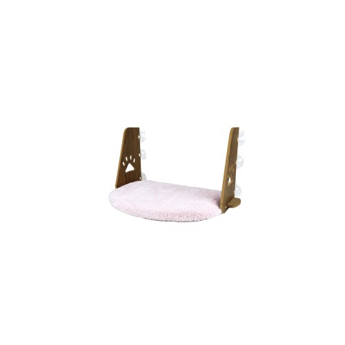 Kedi Cam Yatağı , Vantuzlu Kedi Cam Yatak - Pembe