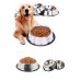 1 Adet Paslanmaz Çelik Mama Ve Su Kabı, Alt Taban 18 Cm Üst Çap 13 Cm - Metal