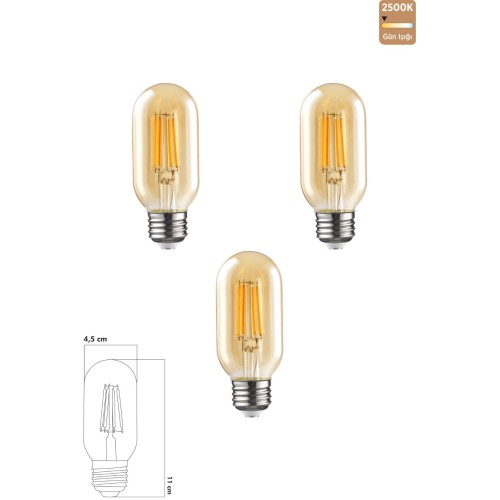 Rustik Led Ampul 6w 2500k E27 Gün Işığı Erd-45