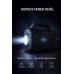 Solar Şarjlı Led Fener Bluetooth Hoparlör Radyo Usb Micro Şarjlı Kamp Acil Durum Lambası - Siyah