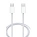 60w Destekli İphone Samsung Xiaomi Uyumlu Type C To Type C Hızlı Şarj Kablosu Beyaz 1 Metre