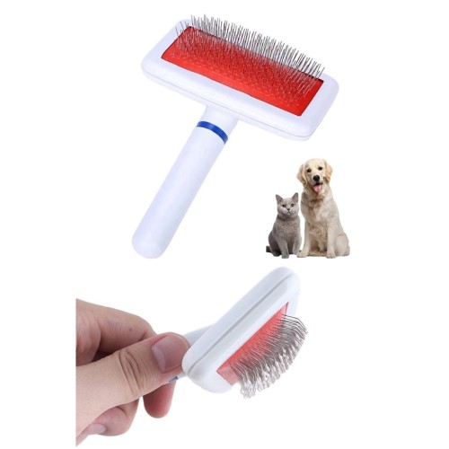Evcil Hayvan Tarağı Telli Beyaz Kedi Köpek Fırçası