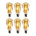 Rustik Led Ampul Amber E27 Duy Armut Tipi St64 Dekoratif - Toptan Koli Fiyatı-50 Adettir