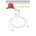 İphone Uyumlu Hızlı Şarj Aleti - 20w Type-c Adaptör Ve Type-c Uçlu Lighning Kablo Ile Birlikte - Beyaz