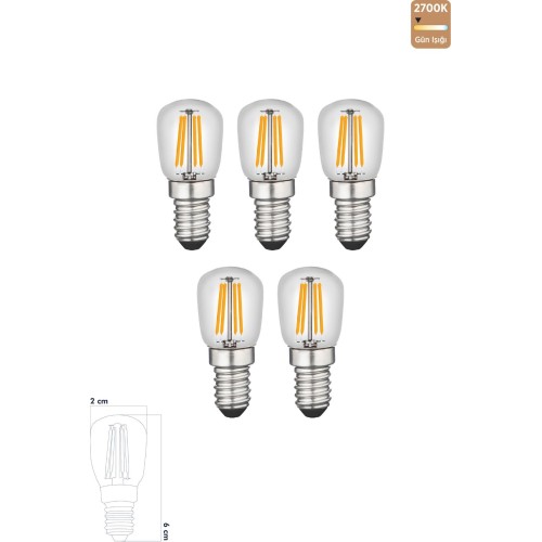 Led Rustik Ampul E14 C7 Ampul 2w 2700k Gün Işığı Erd-69