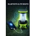 Solar Şarjlı Kamp Feneri Bluetooth Radyo Usb Telefon Şarjlı Taşınabilir Led Aydınlatma Seti Işıldak