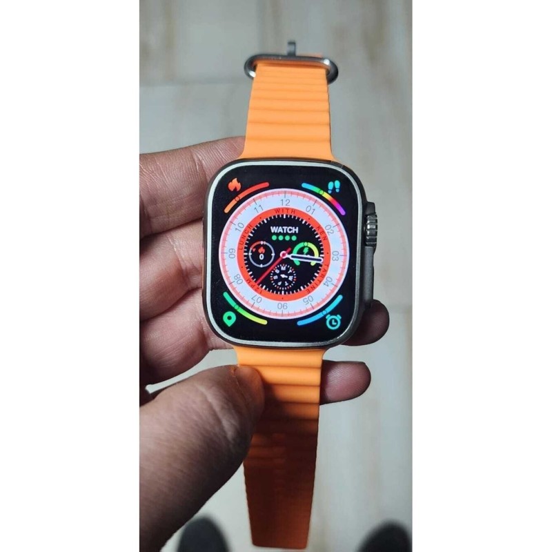 Watch Ultra 2 1 1 Super Amoled Ekranlı Ios Ve Android Suya Dayanıklı Ateş Ölçer Akıllı Saat - Gold