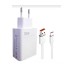33w Turbo Hızlı Şarj Aleti Seti Xiaomi Uyumlu Turbo Şarj 33w Adaptör Ve Kablo - Beyaz