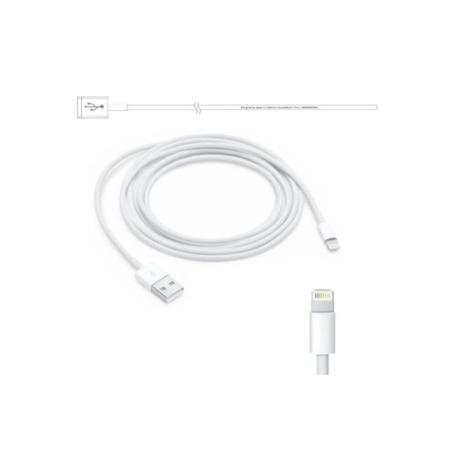 İphone Şarj Kablosu 1m Lightning Usb Kablosu Tüm Iphone Modellerine Uyumlu - Beyaz