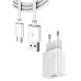 Android 12 Watt Micro Şarj Aleti Cihazı Lisanslı Data Veri Aktarım Hızlı Şarz Aleti Kablo Ve Adaptör - Beyaz
