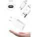 Android 12 Watt Micro Şarj Aleti Cihazı Lisanslı Data Veri Aktarım Hızlı Şarz Aleti Kablo Ve Adaptör - Beyaz