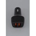Araç Içi Şarj Cihazı 3.0 A Fast 30w Süper Hızlı 2 Usb Çıkışlı Çakmaklık - Siyah