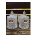 2 Adet Cam Şekerlik Kesme Kapaklı Modern Lüx Ve Şık Kesme Hacim 300 Ml Kristal Kesim Modern Şekerlik - Beyaz