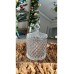 2 Adet Cam Şekerlik Kesme Kapaklı Modern Lüx Ve Şık Kesme Hacim 300 Ml Kristal Kesim Modern Şekerlik - Beyaz