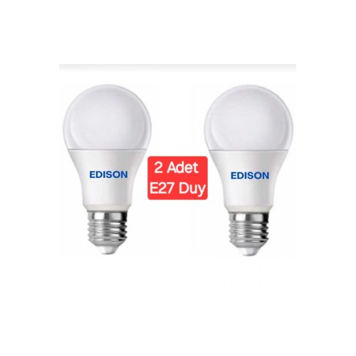 Led Ampul Beyaz Renk 9 Watt Tasarruflu 2li Paket Ampül