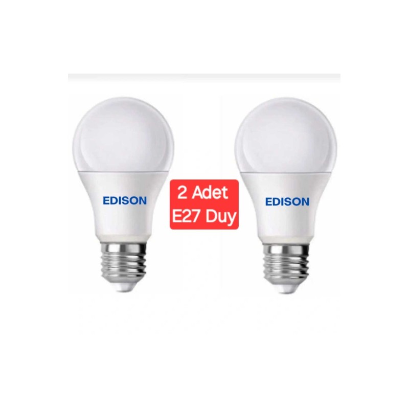 Led Ampul Beyaz Renk 9 Watt Tasarruflu 2li Paket Ampül