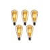 Rustik Led Ampul 5 Li Eko Paket Amber E27 Duy Armut Tipi St64 Dekoratif Aydınlatma Ampül