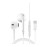 İphone 17 Air - İphone 17 - İphone 17 Pro - İphone 17 Pro Max Uyumlu Type-c Kulaklık - Beyaz