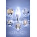 10 Adet 8w Led Ampul E14 Duy 6500k Beyaz Işık Buji Mum Tipi Tasarruflu İnce Duy Avize Ampulü