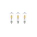 St64 6500k Beyaz Led Rustik 3'lü Paket Dekoratif Ampul Vintage Aydınlatma